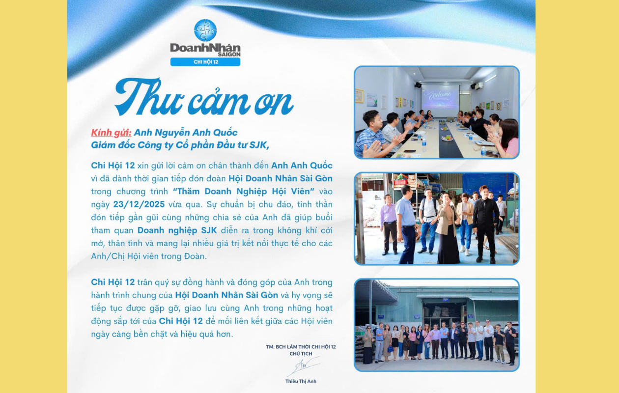 SJK HÂN HẠNH ĐÓN TIẾP HỘI DOANH NHÂN SÀI GÒN ĐẾN THAM QUAN VÀ GIAO LƯU