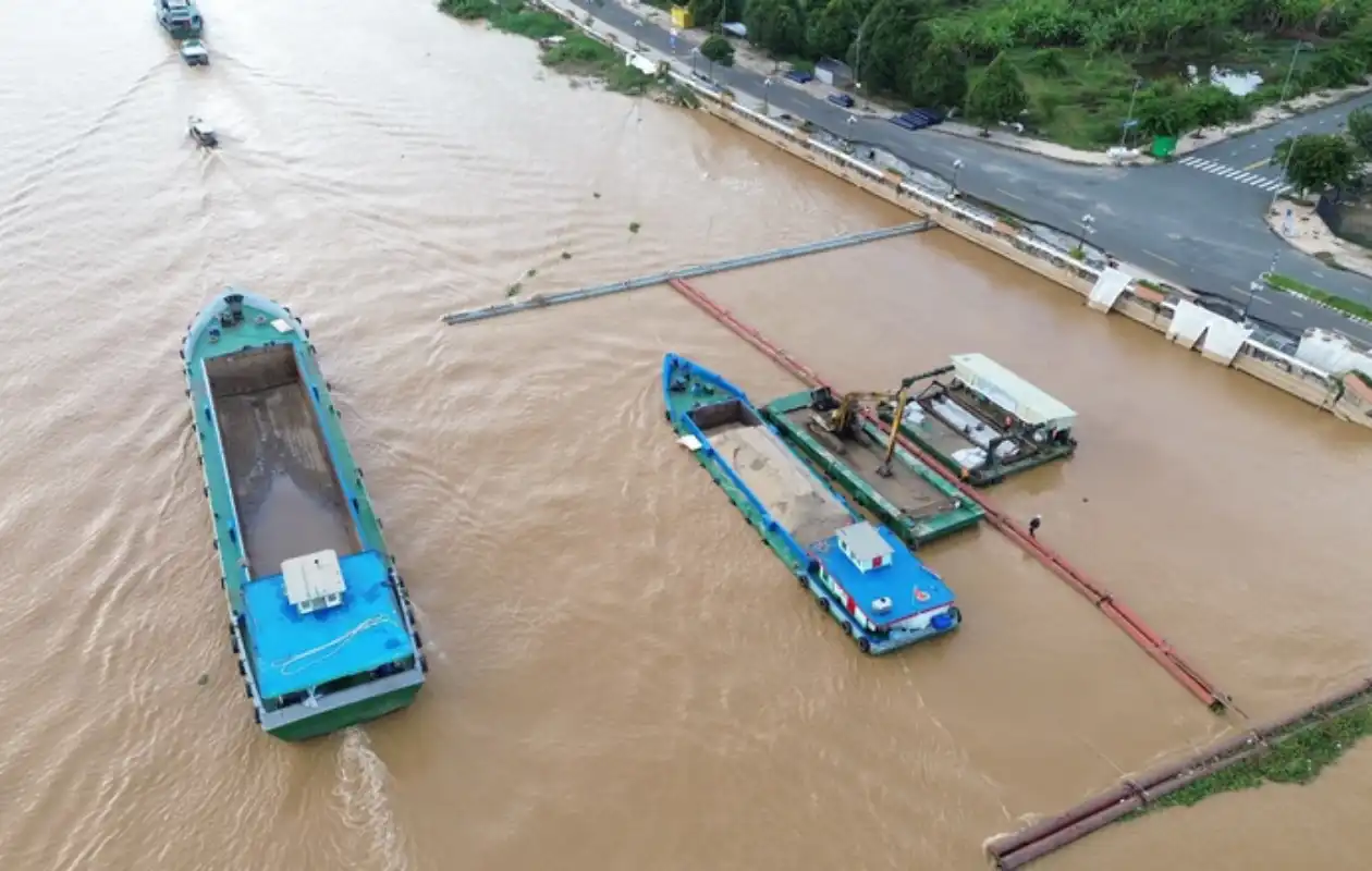 Đồng Tháp: Siết chặt quản lý khoáng sản, vật liệu xây dựng trên sông Tiền