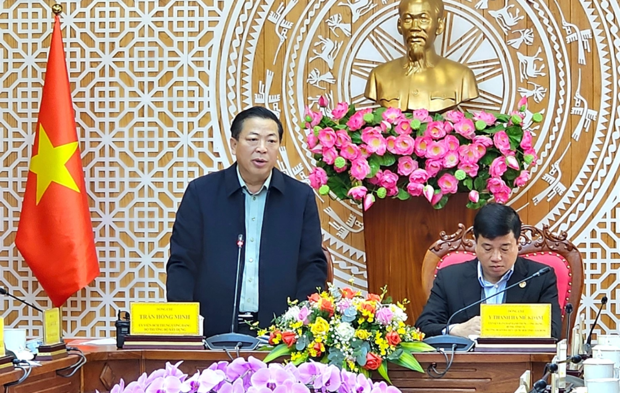 Bộ trưởng Trần Hồng Minh: Lâm Đồng giải quyết nhiều vấn đề hạ tầng giao thông, xây dựng